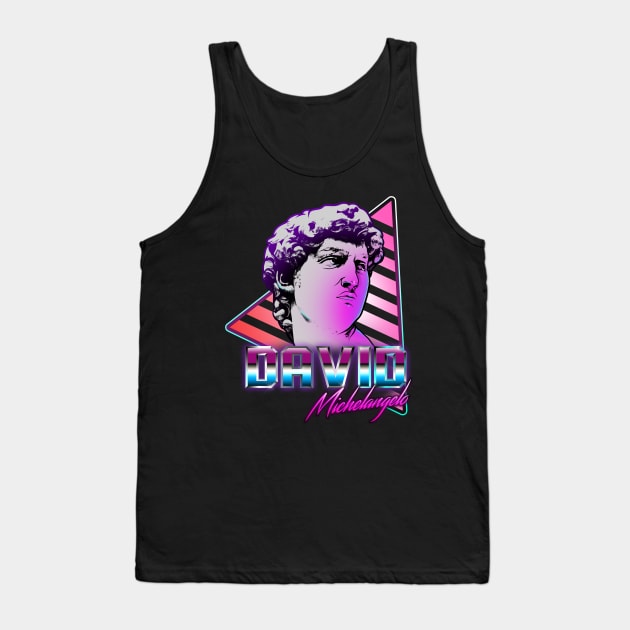 The David Retro Wave Tank Top by absolemstudio